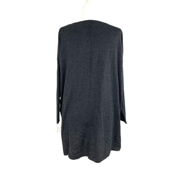 Style & Co Women's Top Tunic Plus Size OX Sweaters Gray Scoop Neck - Picture 6 of 11